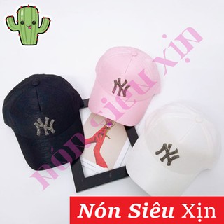 [HÀNG QUẢNG CHÂU] NÓN IN LOGO TRƯỚC 3 MÀU TRẮNG ĐEN HỒNG