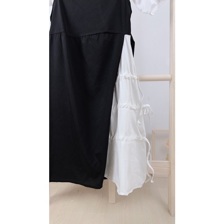 [C294] Set váy yếm 2 lớp freesize - Váy yếm 2 lớp cộc tay dáng maxi suông rộng kiểu dáng ulzaang hàn quốc hot trend
