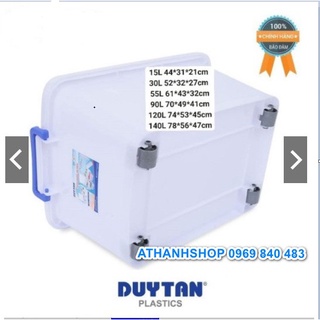Thùng nhựa 90L có bánh xe DUY TÂN