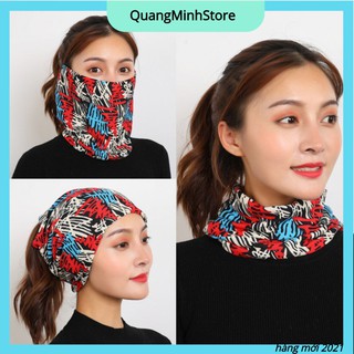 Khăn Quàng Cổ Đa Năng, Đeo Tay, Bịt Đầu, Buộc Tóc, Khẩu Trang, Thời Trang Bốn Mùa