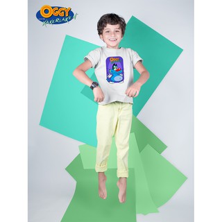 Áo thun cotton unisex - movie - oggy - mèo oggy