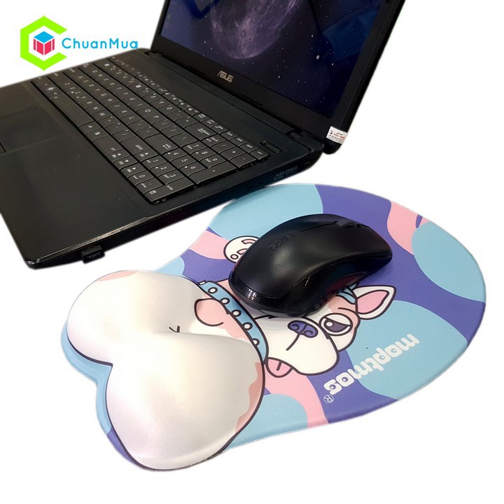 Lót Chuột Có Đệm Tay SILICON Hình Mông Cún Cực Xinh (Corgi, Poodle, Bulldog, Husky và Chân mèo) | BigBuy360 - bigbuy360.vn