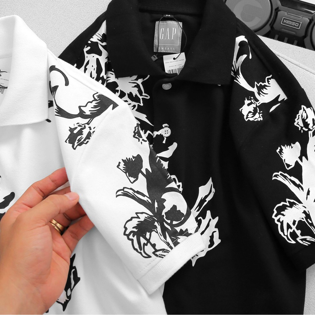 Áo polo nam form suông hoa dương sỉ GAP002 2M - Cotton cá sấu, (Size lớn > 100kg) POLOMAN | BigBuy360 - bigbuy360.vn