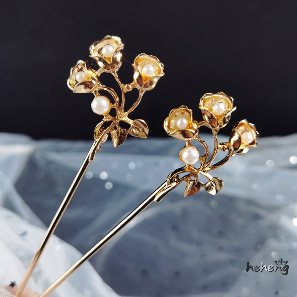 Trâm Cài Tóc Đính Ngọc Trai Phong Cách Cổ Điển Thời Trang Cho Nữ