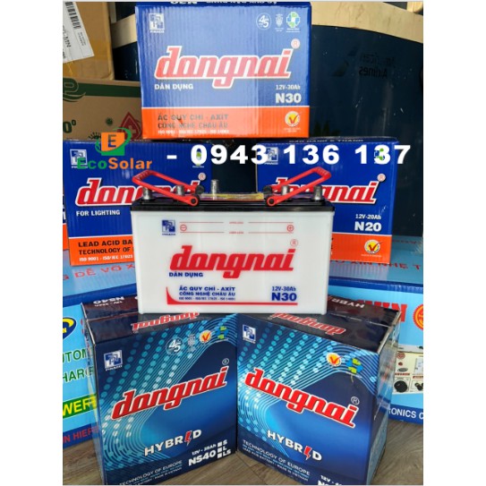 Ắc Quy Đồng Nai Nước 30A - Bình mới không kèm axit