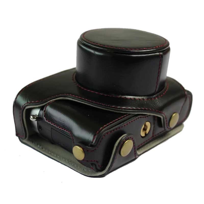 Bao Da PU Vintage Đựng Bảo Vệ Máy Ảnh Leica D-LUX 7 D-LUX7 D7 Kèm Dây Đeo Vai