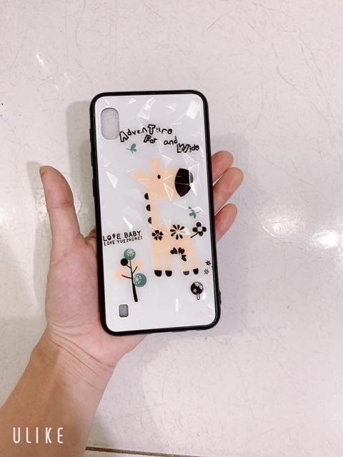 Ốp lưng sam sung A10 Vân đá in hình hươu cao cổ