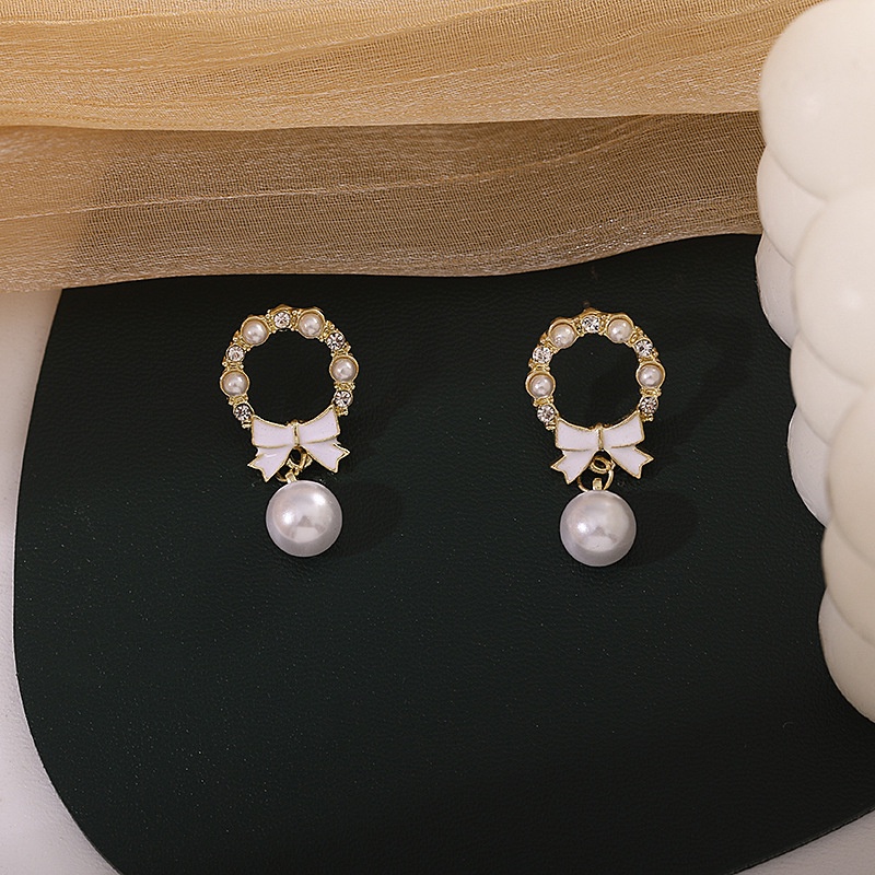 [Augustcloth | AugustJewelry] Bông tai/ Hoa tai vòng quế có đính hạt