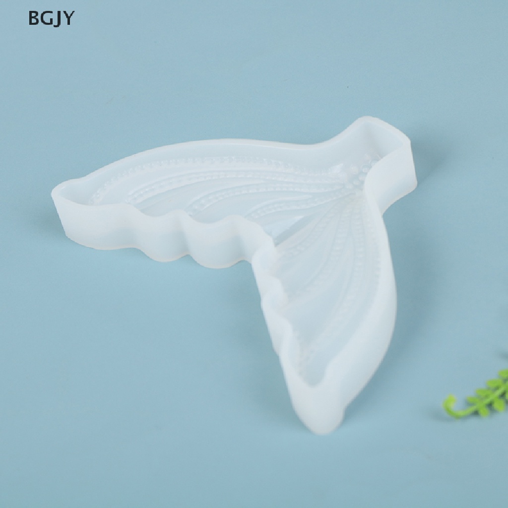 BGJY Fairy Mermaid Tail Scale Silicone Fondant Mould Beach Animal Cake Icing Mold NEW
