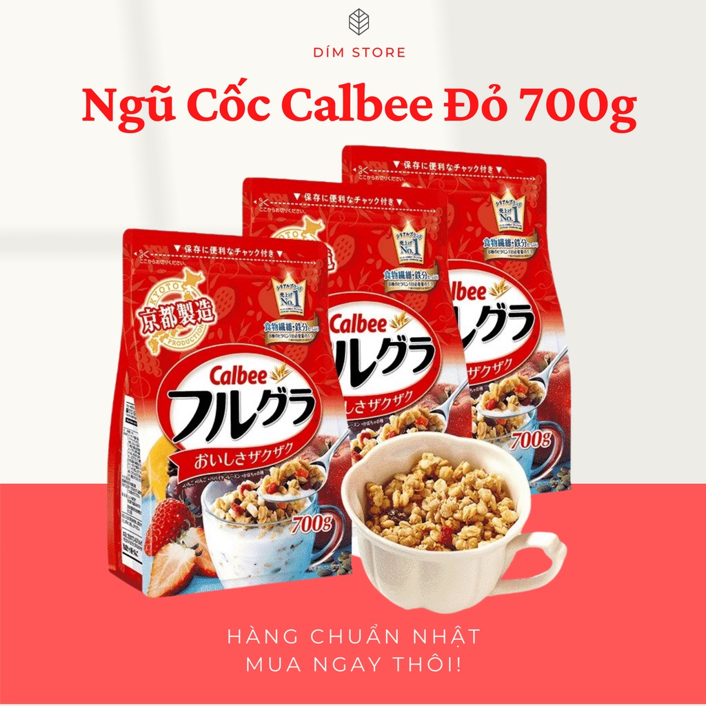 [Date T10/2022] Ngũ cốc Calbee 700g, Ngũ cốc trái cây Calbee Nhật Bản Chính Hãng