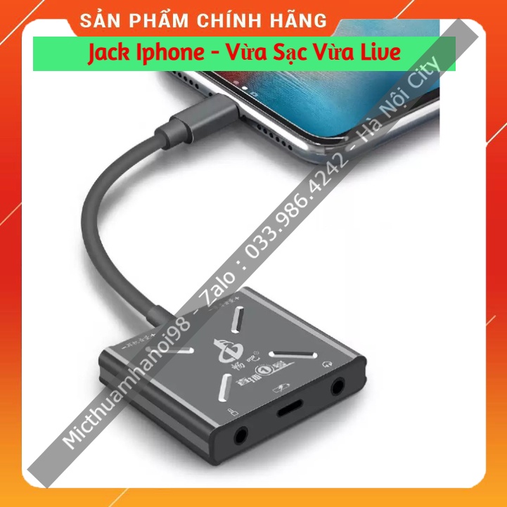 Bộ Chuyển Đổi Livestream Đa Năng Vừa Sạc Vừa Livestream Dành cho IP. Hàng Chất Lượng