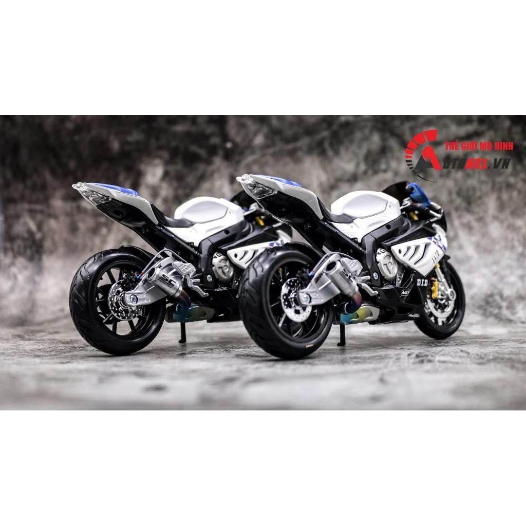 MÔ HÌNH XE BMW S1000RR HP4 ĐỘ PÔ SC 1:12 AUTONO1 D006