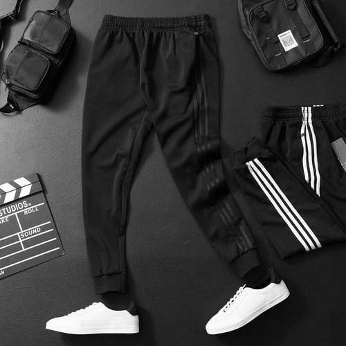 [Mã SKAMSALEP6 giảm 10% TỐI ĐA 100K đơn150K] Quần Jogger Đen 3 Sọc Đen Thế Thao Nam Nữ
