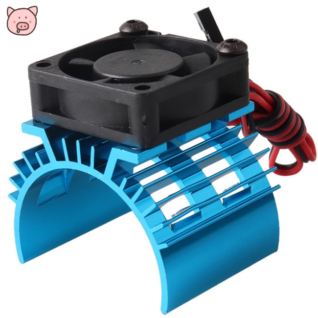 540/550 Brush Motor 3650/3660 Brushless Motor Heatsink with Fan for 1/10 RC Car