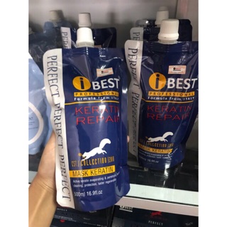 Kem ủ - hấp tóc IBEST với keratin repair từ chuyên gia giúp bạn sở hữu mái tóc mềm mượt, chắc khỏe 500ml