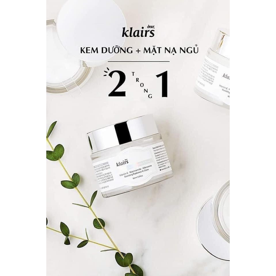 Kem dưỡng da Klairs Freshly Juiced Vitamin E Mask