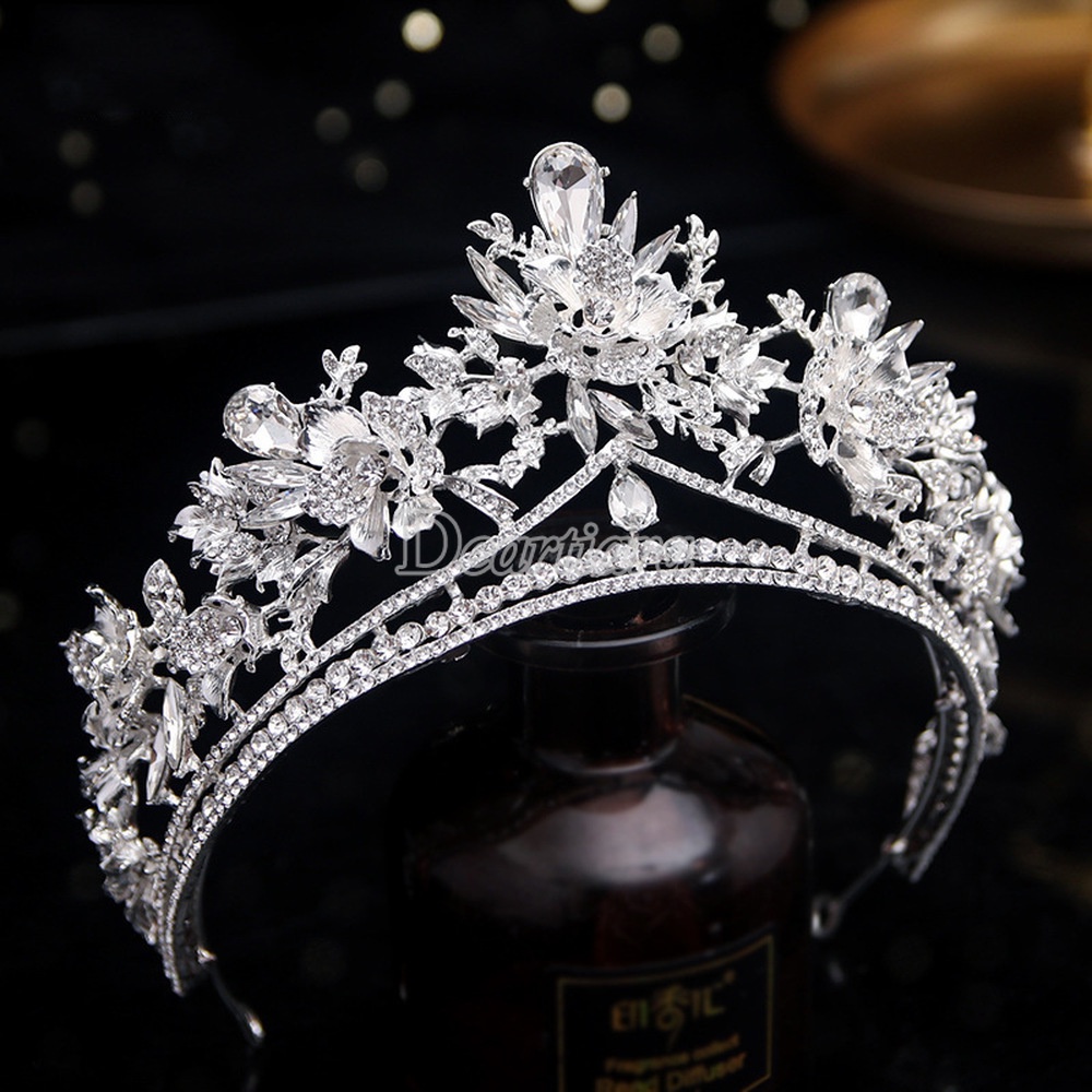 Vương Miện Đính Đá Thời Trang Châu Âu Cho Cô Dâu