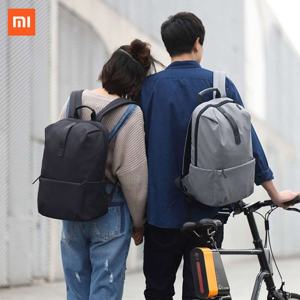 Balo Laptop XIAOMI leisure college style Backpack cho nam nữ đựng máy tính xách tay Tab iPad du lịch văn phòng di chuyển