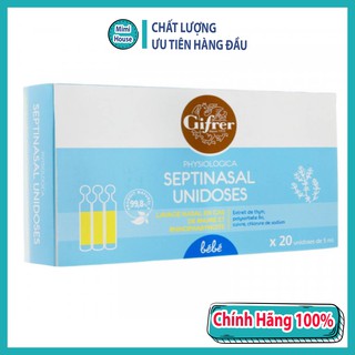 Nước muối tép vàng Gifrer dùng khi bé bị xổ mũi hàng Pháp nội địa date xa 20 ống - Mỹ phẩm MiMi House