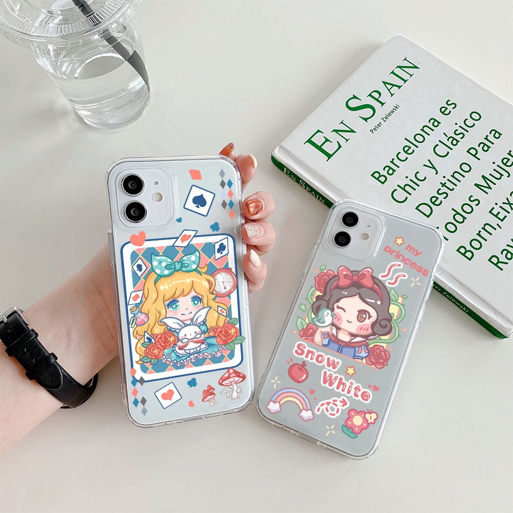 Ốp Điện Thoại Tpu Mềm Chống Sốc in Hình Công Chúa Disney Cho iPhone 11 12 13 pro max XS X XR XSMax 7 8 6 6s plus 5 4 SE 2020