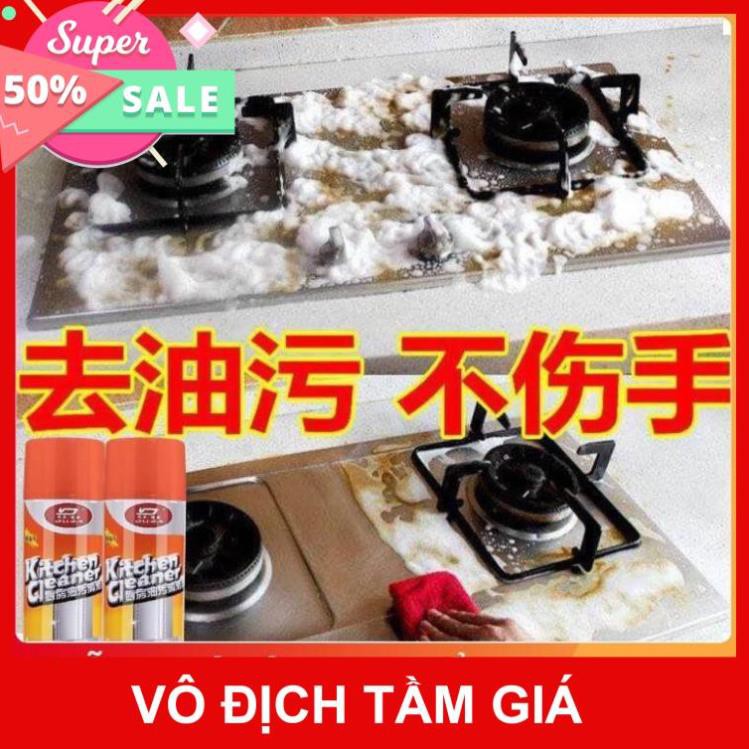 [ 𝐒𝐚𝐥𝐞 𝟓𝟎% ] Chai Xịt Tẩy Đa Năng Kitchen Cleaner 500ml - Dạng Bọt Tuyết - Siêu Sạch