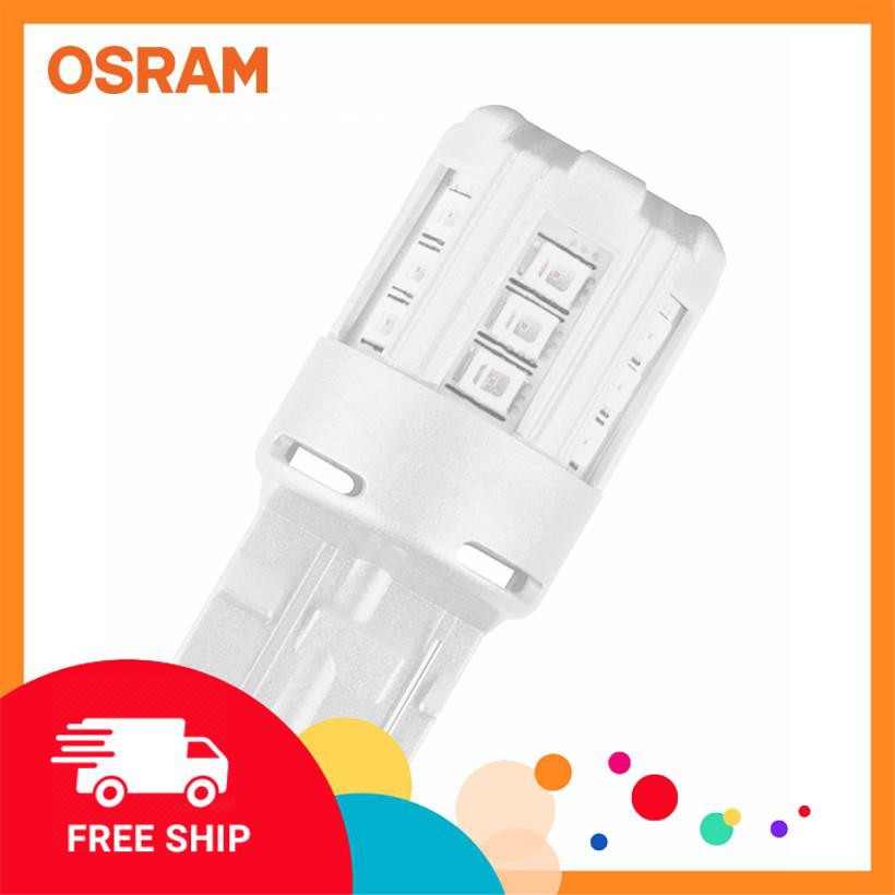Giảm giá + Free Ship Bóng đèn led chân ghim nhỏ OSRAM STANDARD RETROFIT W21W 12v màu đỏ