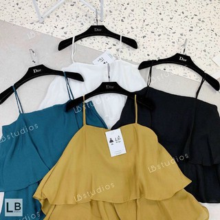 Áo hai dây tầng lụa mát hàng QC