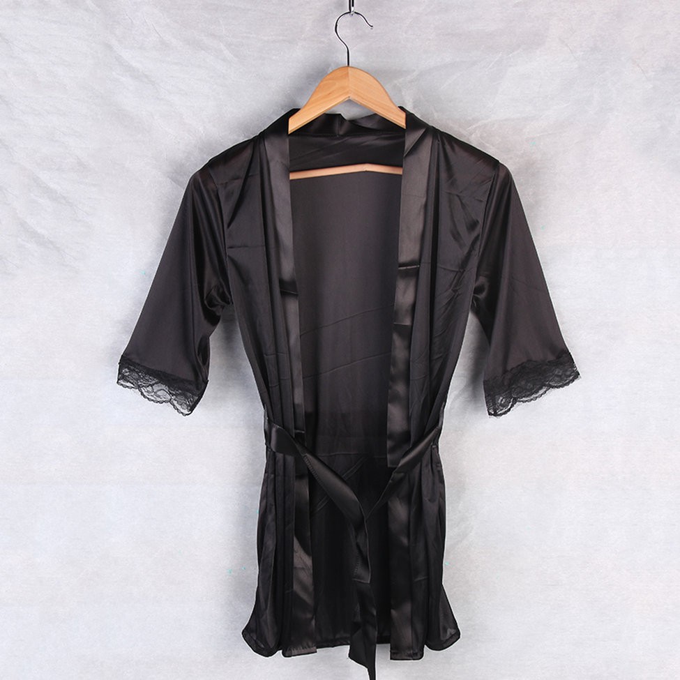 Áo choàng ngủ màu trơn gợi cảm dành cho nữ | BigBuy360 - bigbuy360.vn