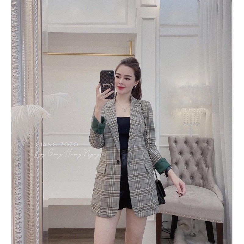 [ẢNH THẬT ] Blazer/Vest kẻ