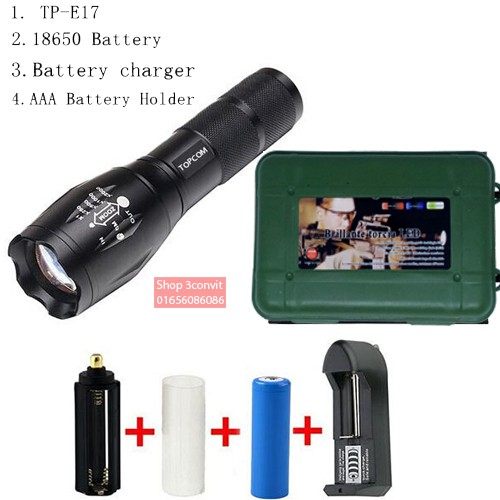 ĐÈN PIN SIÊU SÁNG ULTRA FIRE A100-XML T6