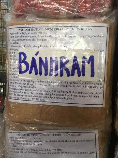 Vỏ ram Hà tĩnh 1 tệp 80lá 35k hút chân không