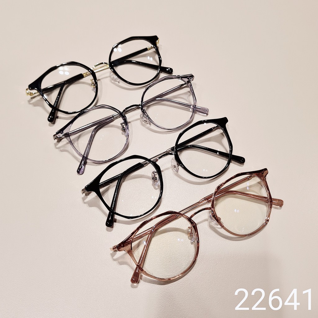 Kính Mắt Nữ Cao Cấp Lilyeyewear Mắt Tròn To Cá Tính Càng Kính Mảnh Màu Sắc Thời Trang 22641