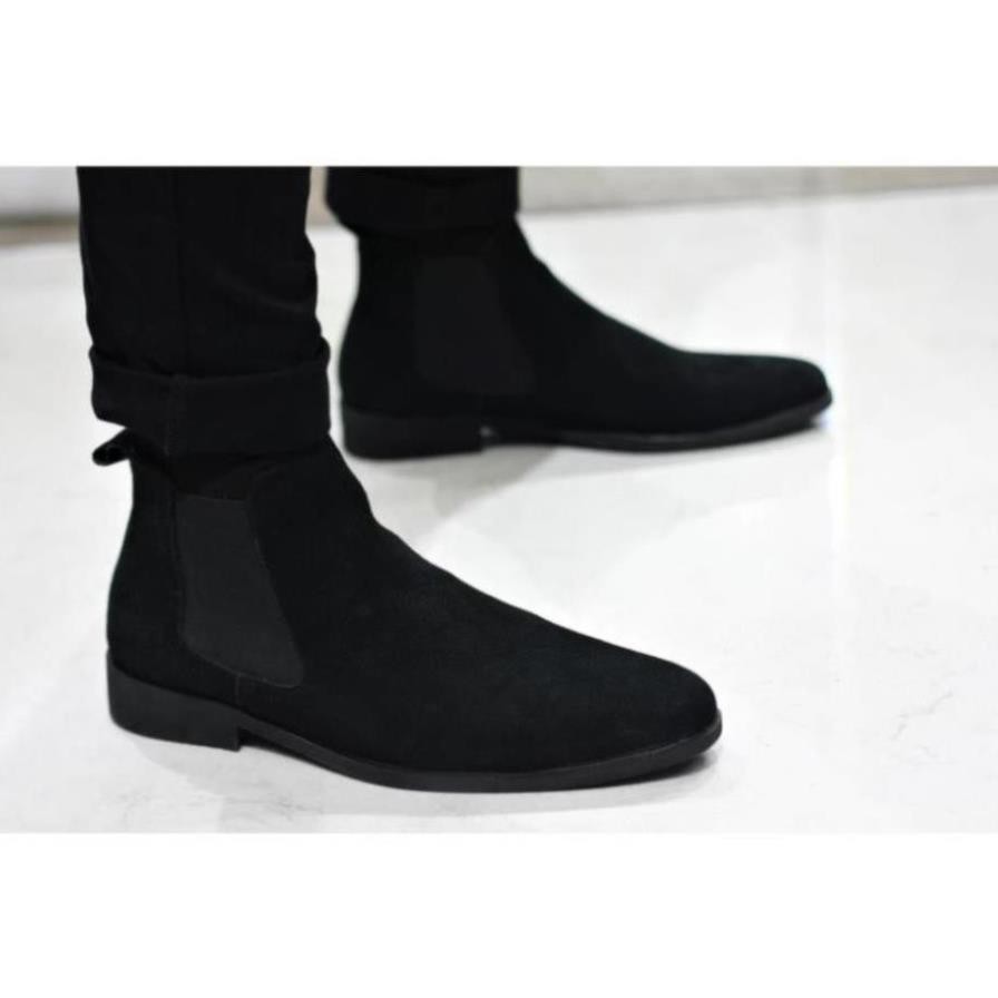 [Sale 3/3] giày chelsea boot cổ cao da bò lộn 4 Màu : Đen - Xám Nhạt - Vàng - Vàng Bò (2H - 56) Sale 11 -op1 ' :