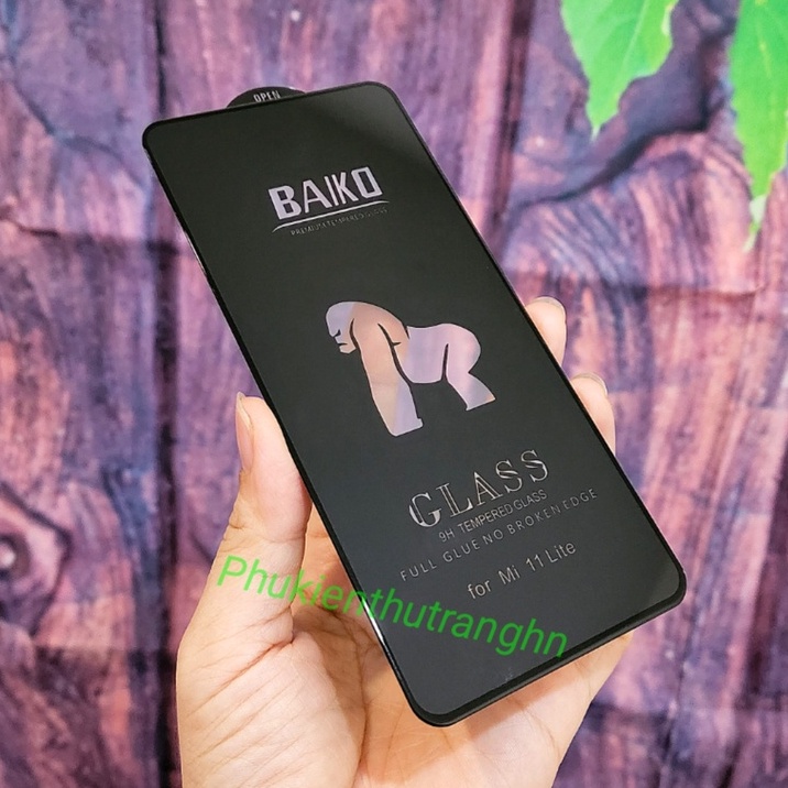 Cường lực Full màn KINGKONG - Cường lực BAIKO cao cấp Xiaomi Mi 11 Lite Mi 11 Lite 5G NE Mi 12 Lite Redmi 10