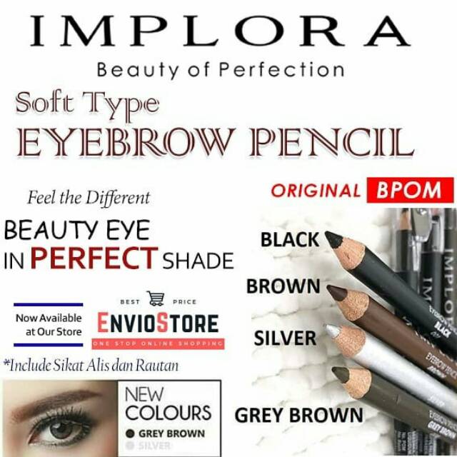 (hàng Mới Về) Bút Chì Kẻ Lông Mày Implora 2 Trong 1 Mềm Mại | BigBuy360 - bigbuy360.vn