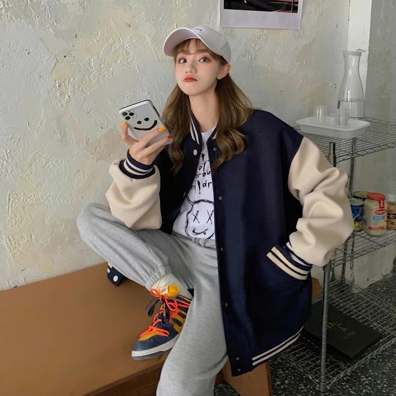 Áo Bomber Phối Tay