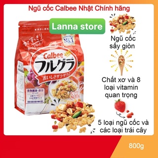 Ngũ cốc Calbee ăn kiêng giảm cân Nhật Bản mix sữa chua hoa quả trái cây