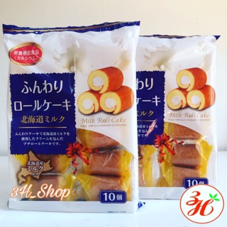 Bánh bông lan cuộn kem date T11/20  Nhật Bản