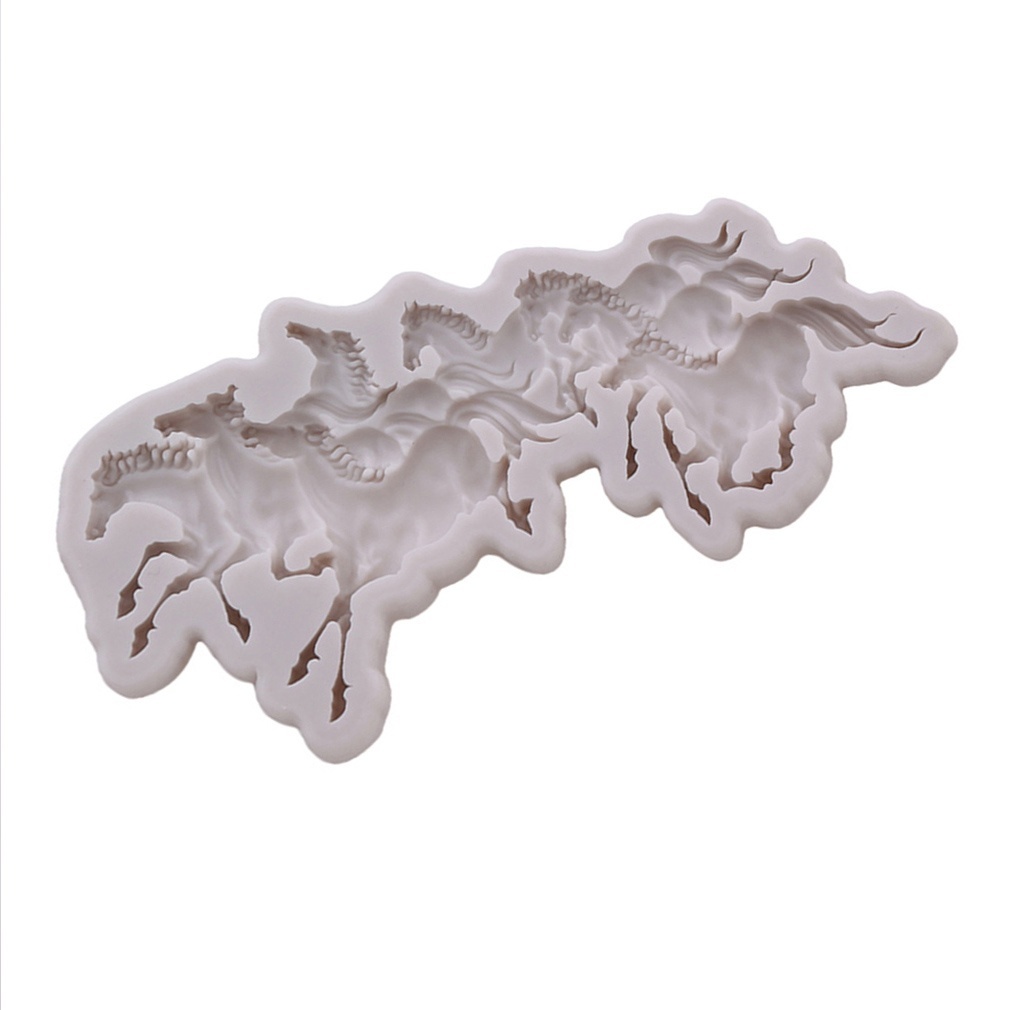 Khuôn Silicone Làm Bánh Hình Con Ngựa Độc Đáo