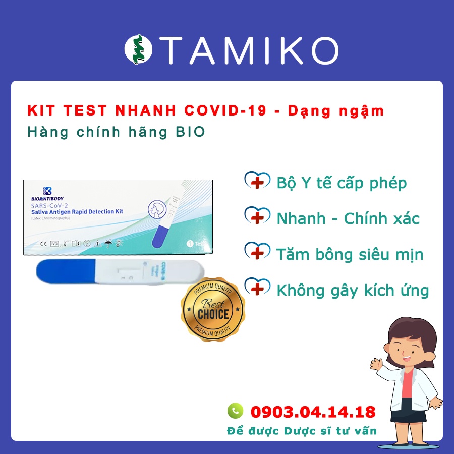 [Chính Hãng] Test Ngậm Bio nhanh, độ chính xác cao