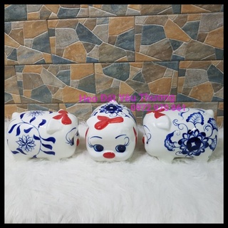 Heo sữa dáng dài mới chất liệu gốm sứ