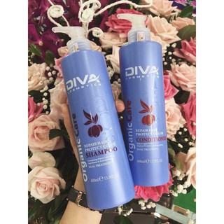 [SIÊU CHẤT LƯỢNG] Cặp Gội Xả Diva Xanh 750ml*2