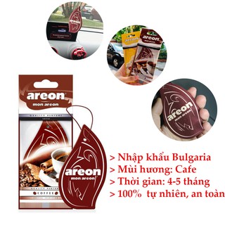 Lá thơm Areon Mon Coffee nhập khẩu Bulgaria