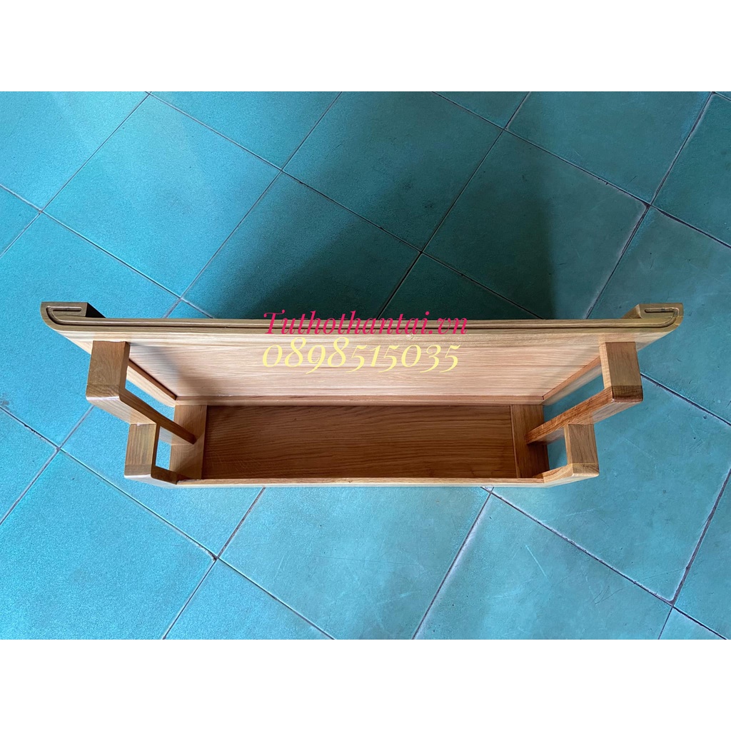 Bàn thờ treo tường gỗ Sồi mẫu hiện đại ngang 81cm, ngang 89cm