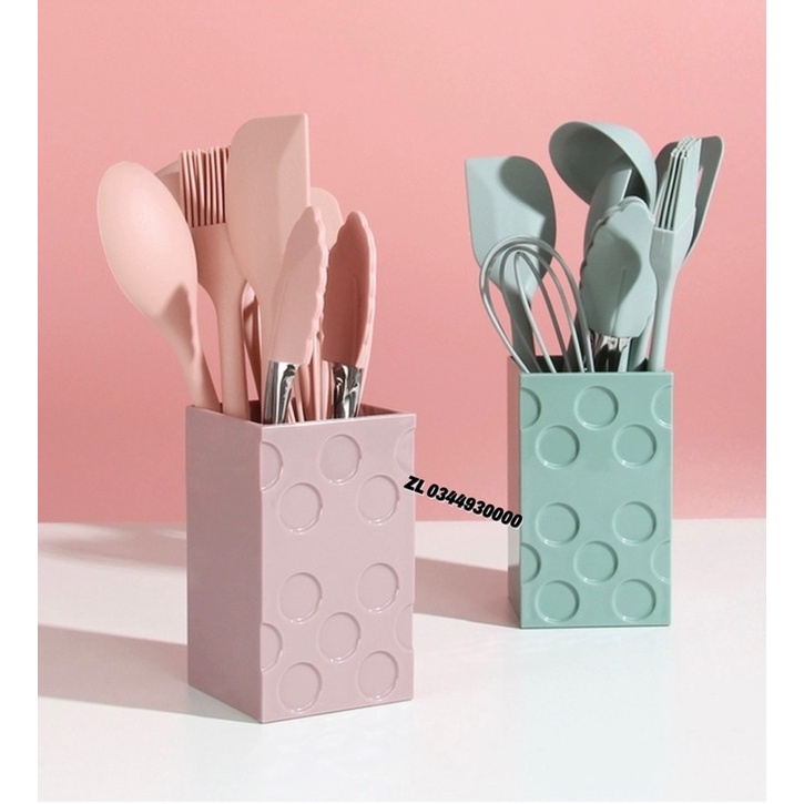 bộ dụng cụ nấu nướng và làm bánh 8 món silicon