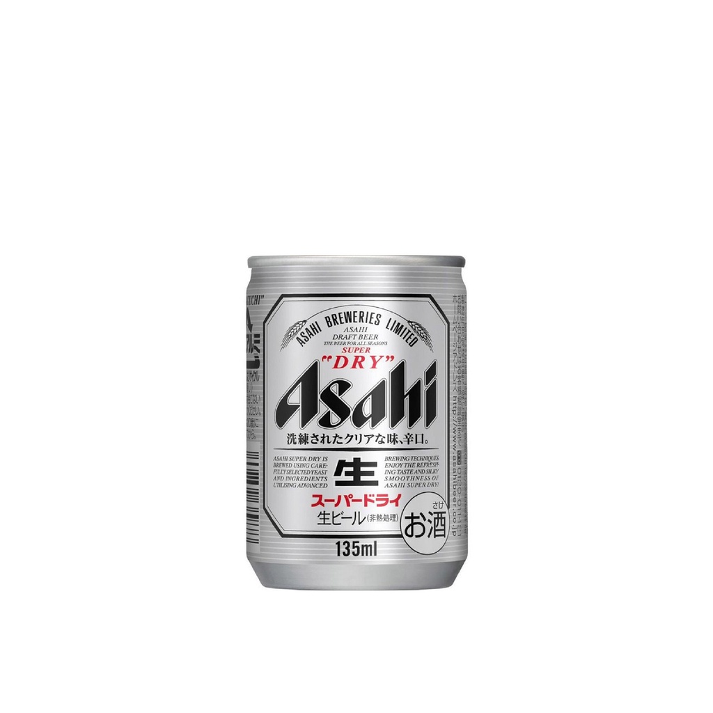 ASAHI NHẬT BẢN (LỐC 6 LON - MỖI LON 135ML), DATE 07/2022