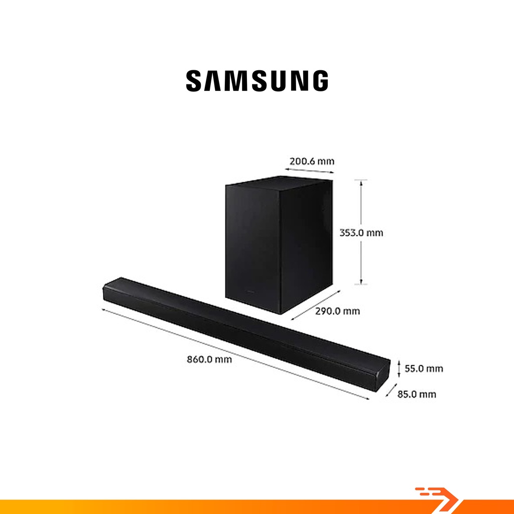 Loa Soundbar TV Bluetooth Samsung 2.1 HW-A550/XV - Bảo Hành Chính Hãng