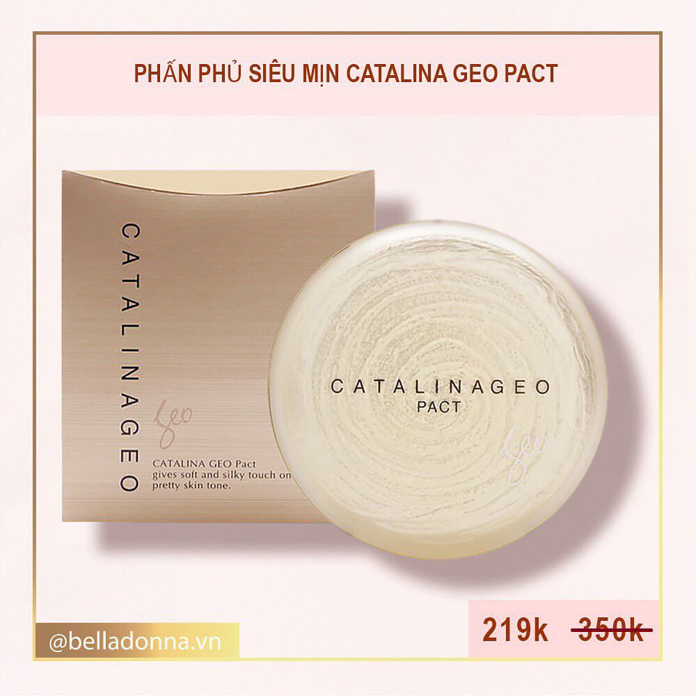 [Chuẩn Auth] Phấn phủ siêu mịn Catalina Geo Pact (2 Tone màu)