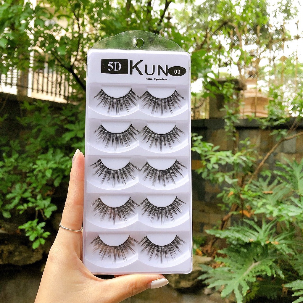 Hộp 5 cặp mi giả Kun 5D