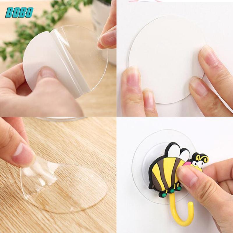 Miếng keo 2 mặt hình tròn siêu dính dùng gắn móc treo đồ dán tường